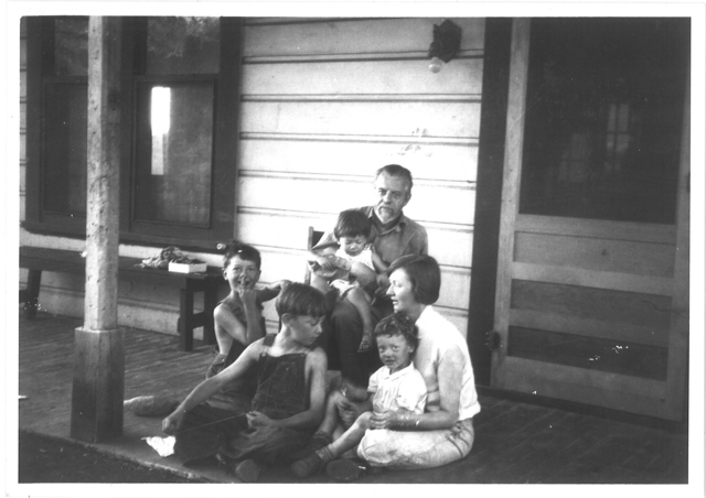 Ursula with her parents and brothers
